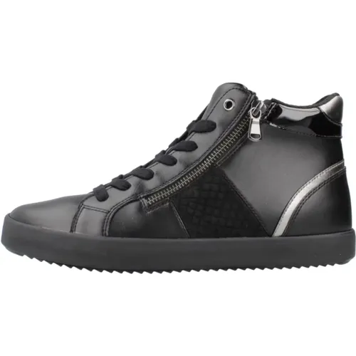 Blumige Sneakers , Damen, Größe: 38 EU - Geox - Modalova