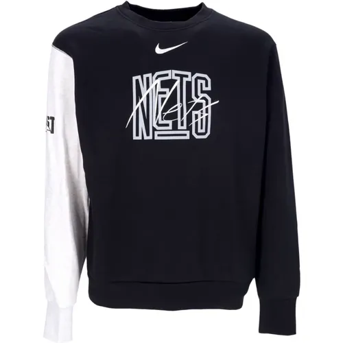 Brooklyn Nets Crewneck Sweatshirt , Herren, Größe: L - Nike - Modalova