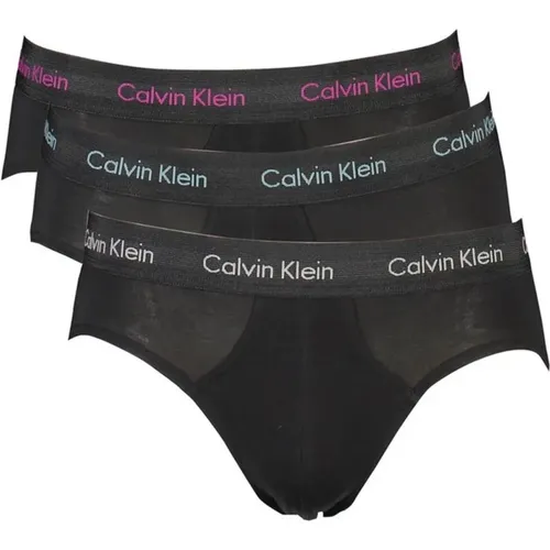 Pack of Three Cotton Underwear with Elastic Waist and Logo , male, Sizes: S - Calvin Klein - Modalova