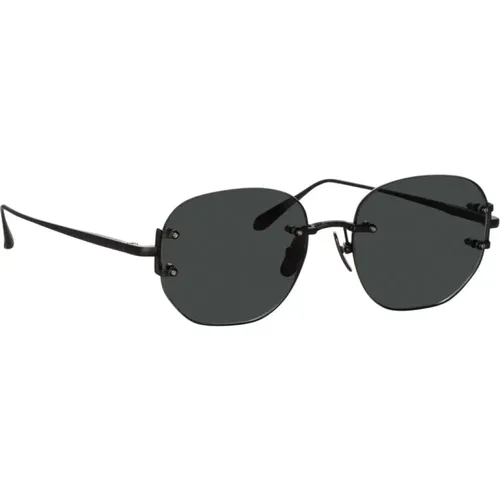 Grey SUN Sunglasses , unisex, Sizes: 51 MM - Linda Farrow - Modalova