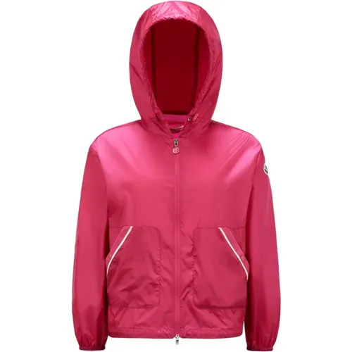 Fuchsia Jacken mit Verstellbarer Kapuze - Moncler - Modalova