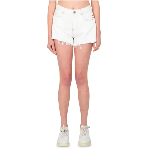 Fringed Honig Shorts , Damen, Größe: W27 - pinko - Modalova