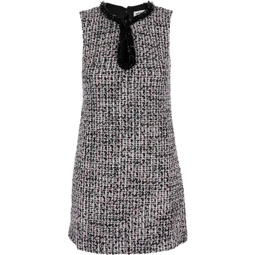 Boucle Embellished Mini Dress , female, Sizes: S, 2XS, M - Self Portrait - Modalova