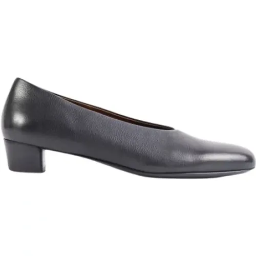 Schwarze Leder Decollete Pumps , Damen, Größe: 38 EU - Marsell - Modalova