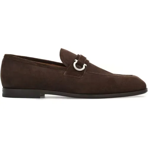 Ferragamo Flat shoes , male, Sizes: 7 1/2 UK, 5 UK - Salvatore Ferragamo - Modalova