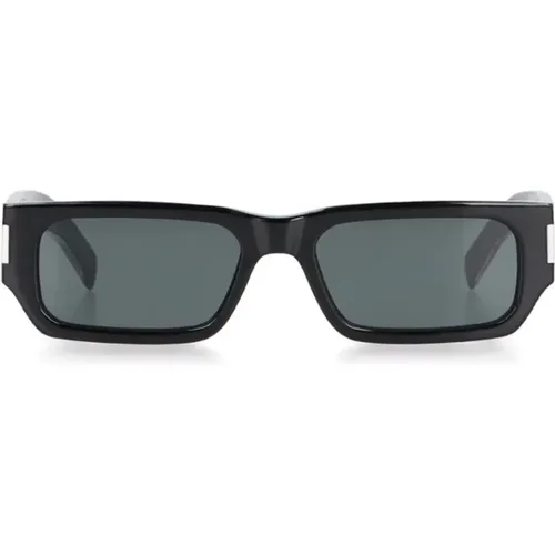 Rectangular Frame Sunglasses Acetate , unisex, Sizes: ONE SIZE - Saint Laurent - Modalova