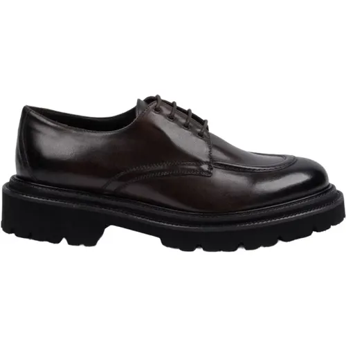 Aged Dark Brown Derby Shoes , male, Sizes: 7 UK - Marechiaro 1962 - Modalova