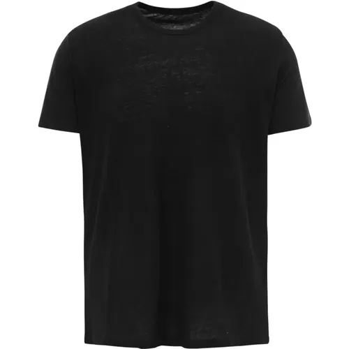Schwarzes Baumwoll- und Kaschmir-T-Shirt für Männer - Original Vintage - Modalova