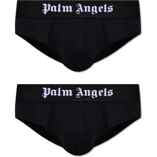 Zwei-Pack Briefs , Herren, Größe: M - Palm Angels - Modalova