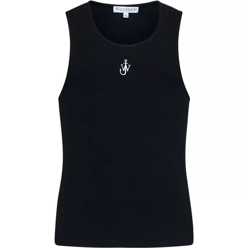 Schwarzes Top , Herren, Größe: XS - JW Anderson - Modalova