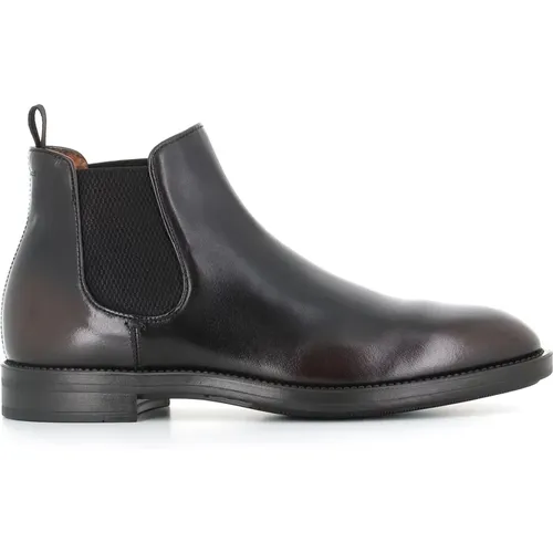 Chelsea Leder Stiefeletten Schwarz , Herren, Größe: 41 1/2 EU - Officine Creative - Modalova