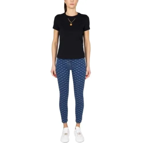 High-waisted skinny jeans , female, Sizes: W27, W29, W30 - Elisabetta Franchi - Modalova