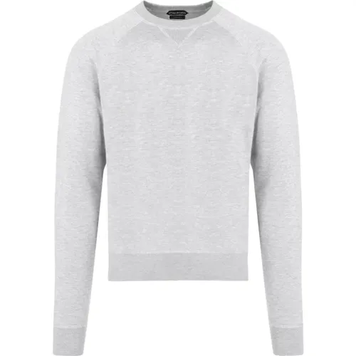 Light Grey Crewneck Sweater , male, Sizes: XL - Tom Ford - Modalova