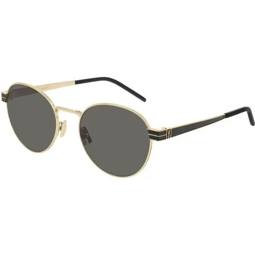 Elegant Gold Frame Sungles , female, Sizes: 52 MM - Saint Laurent - Modalova