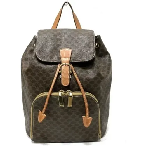 Pre-owned Leather backpacks , female, Sizes: ONE SIZE - Celine Vintage - Modalova