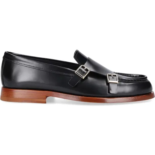 Monk Shoes in Calf Leather , female, Sizes: 5 1/2 UK, 4 1/2 UK - Santoni - Modalova