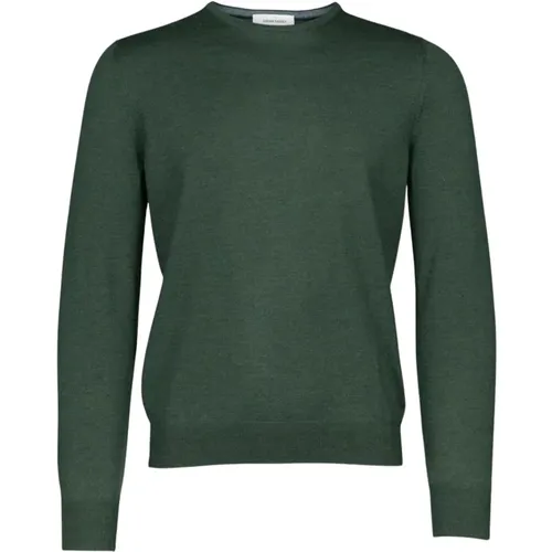 Dunkelgrüner Merino Pullover , Herren, Größe: 2XL - Gran Sasso - Modalova