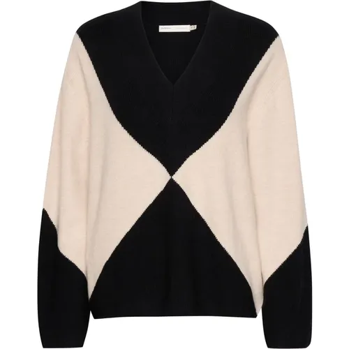 Soft Knit Pullover with V-Neck , female, Sizes: 2XL - InWear - Modalova