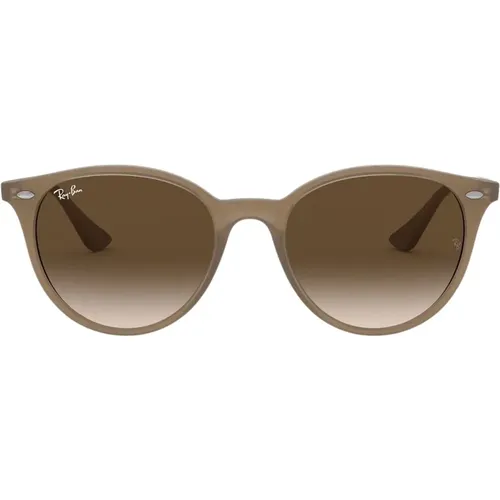 Moderne Damen Sonnenbrille Beige/Braun Getönt , Damen, Größe: 53 MM - Ray-Ban - Modalova