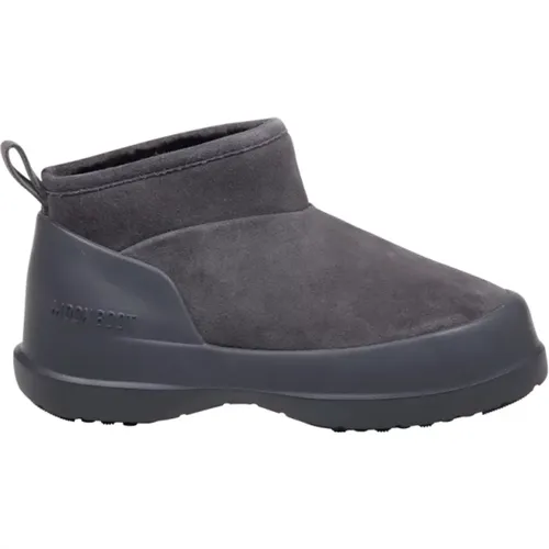 Suede Low Boot Anthracite , Damen, Größe: 39 EU - moon boot - Modalova