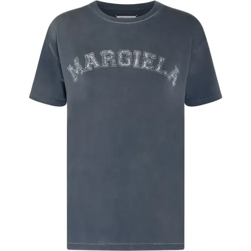 Cotton Logo Print T-Shirt , female, Sizes: L - Maison Margiela - Modalova