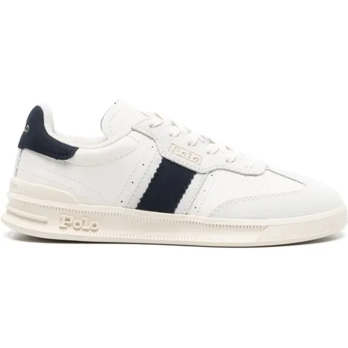 Leather Casual Trainers Sneakers , female, Sizes: 4 UK, 0 UK, 1 UK, 2 UK - Polo Ralph Lauren - Modalova