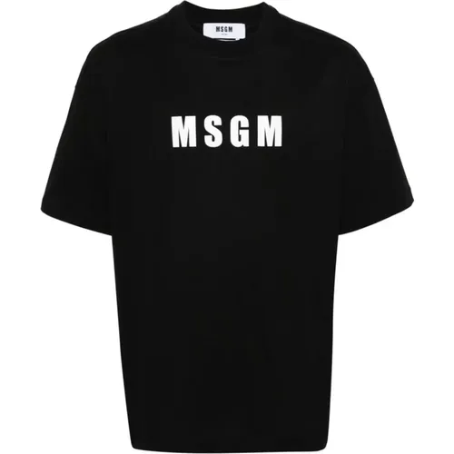 T-Shirts , Herren, Größe: L - Msgm - Modalova
