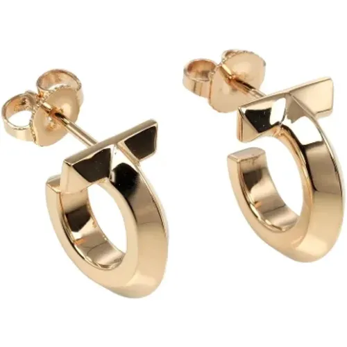 Pre-owned Rose Gold earrings , female, Sizes: ONE SIZE - Tiffany & Co. Pre-owned - Modalova