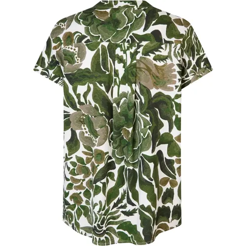 Tropisches Print-Bluse , Damen, Größe: XS - Dea Kudibal - Modalova