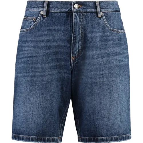 Denim Shorts mit Rückenlogo-Label , Herren, Größe: M - Dolce & Gabbana - Modalova