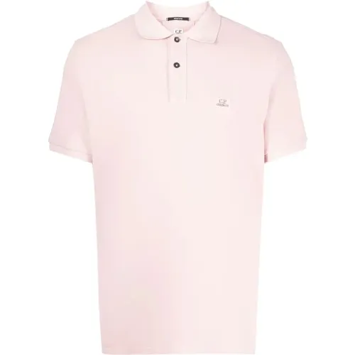 Logo Patch Polo Shirt , Herren, Größe: S - C.P. Company - Modalova