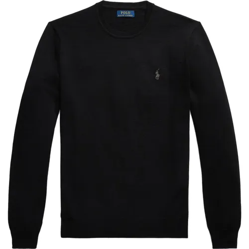 Schwarzer Pullover , Herren, Größe: L - Polo Ralph Lauren - Modalova