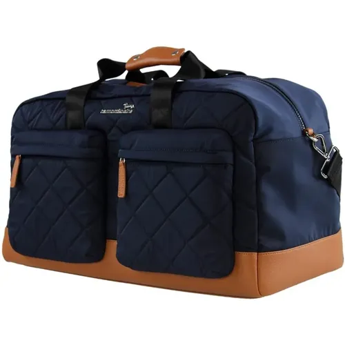 Herren Synthetische Handtasche mit Logo , Herren, Größe: ONE Size - Harmont & Blaine - Modalova