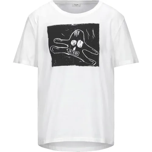 Printed T-Shirt for Men , male, Sizes: M - Celine - Modalova