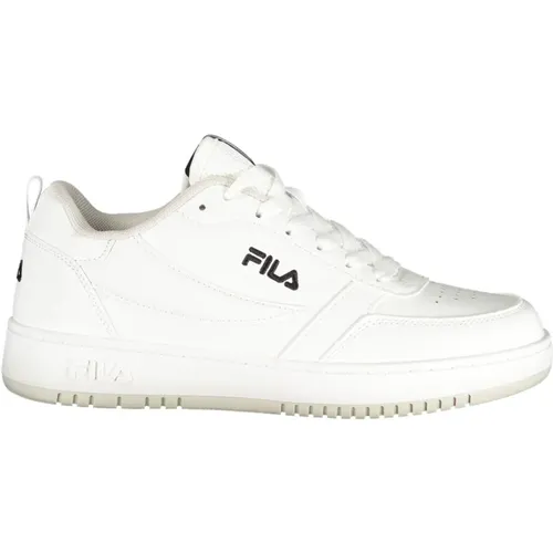 Sportliche weiße Schnürschuhe mit Stickerei , Damen, Größe: 39 EU - Fila - Modalova