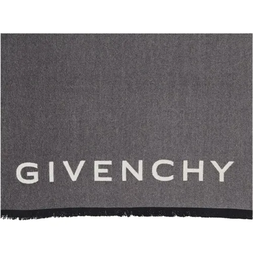 Bicolor Wool Scarf Fall-Winter 2024 , unisex, Sizes: ONE SIZE - Givenchy - Modalova