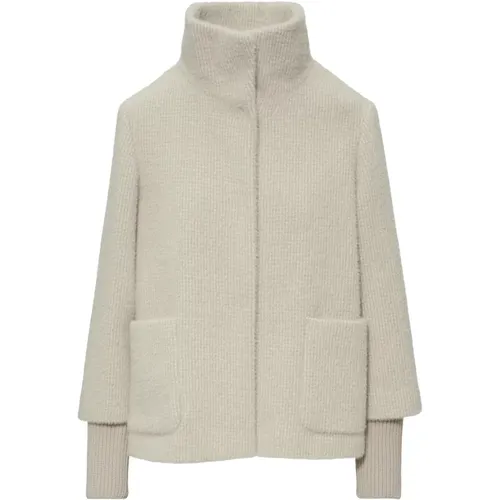 Flauschige Strickbündchen Outdoor-Jacke , Damen, Größe: XL - s.Oliver - Modalova