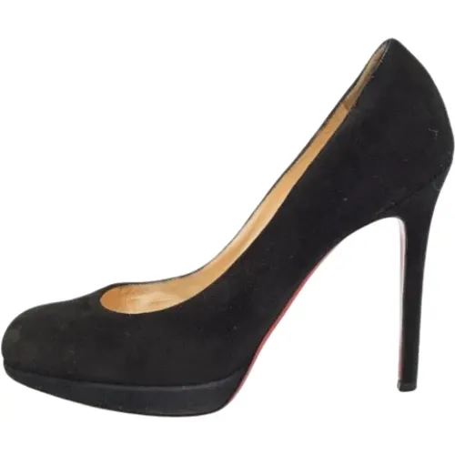 Pre-owned Suede heels , female, Sizes: 4 1/2 UK - Christian Louboutin Pre-owned - Modalova