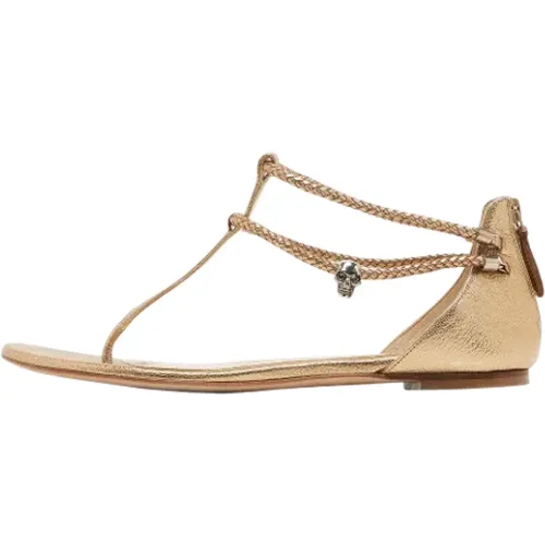 Pre-owned Leather sandals , female, Sizes: 8 UK - Alexander McQueen Pre-owned - Modalova