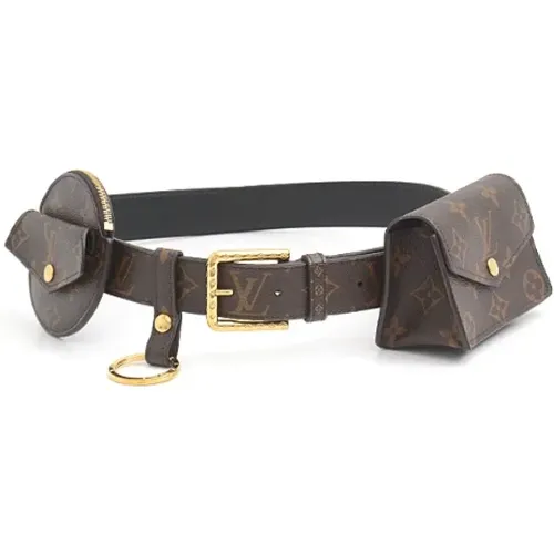 Pre-owned Canvas belts , female, Sizes: ONE SIZE - Louis Vuitton Vintage - Modalova