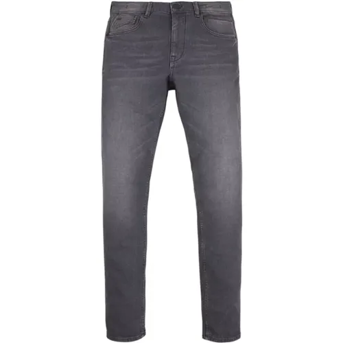 Slim Fit Denim Jeans, Grau, Stretch , Herren, Größe: W32 L30 - No Excess - Modalova