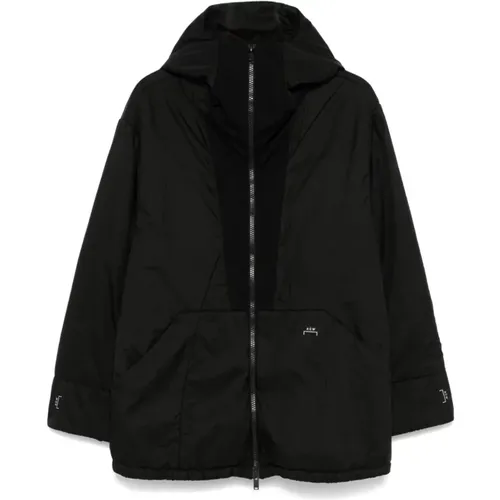 Schwarze gesteppte Jacke mit hohem Kragen - A-COLD-WALL - Modalova