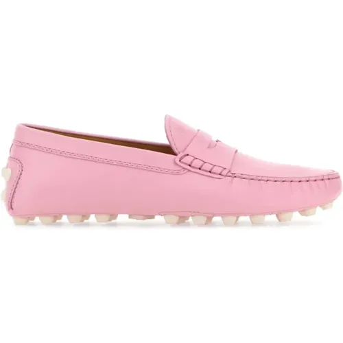 Bubble Loafers aus rosa Leder , Damen, Größe: 38 EU - TOD'S - Modalova