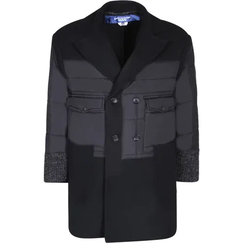 Quilted Double-Breasted Padded Coat , male, Sizes: M, S - Junya Watanabe - Modalova