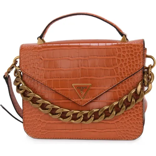 Handbag, SIE Retour Handle Flap , female, Sizes: ONE SIZE - Guess - Modalova