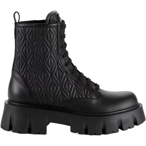 Quilted Leather Boots , female, Sizes: 6 UK - Elisabetta Franchi - Modalova