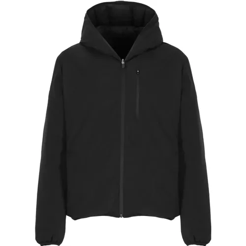 Wendbare Schwarze Steppjacke Kapuze - Save The Duck - Modalova