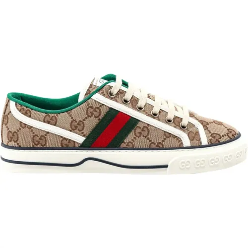 Canvas Tennis Sneakers , female, Sizes: 3 1/2 UK - Gucci - Modalova