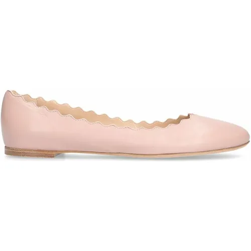 Scalloped Ballerina Shoes , female, Sizes: 4 UK, 6 UK, 7 UK - Chloé - Modalova