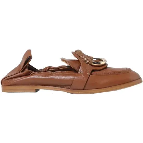 Leder Loafers für Damen , Damen, Größe: 35 EU - See by Chloé - Modalova